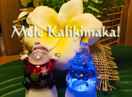 Mele Kalikimaka ハワイ語でメリークリスマス 誉田朋美 公式ブログ 読むだけで癒される ロミロミを通じてハワイ を感じて 日々を楽しみ豊かなひと時を